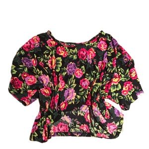 New colorful floral top oversized fit - sold from planet Blue -Revolve